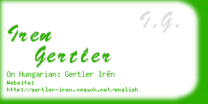 iren gertler business card